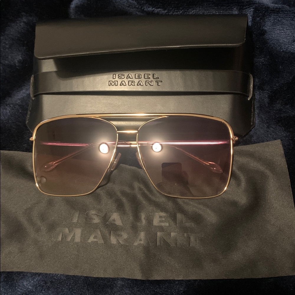 Isabel Marant Gold Frame Sunglasses